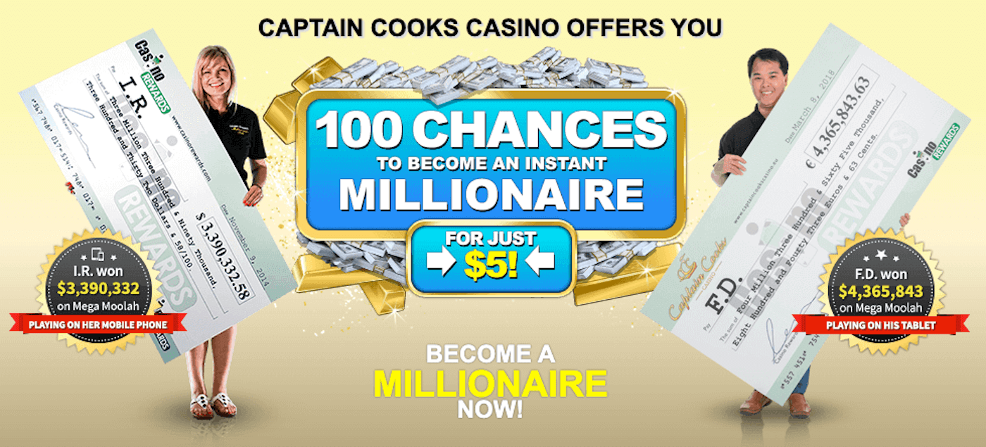 Bonuses and promotions at Captain Cooks Casino