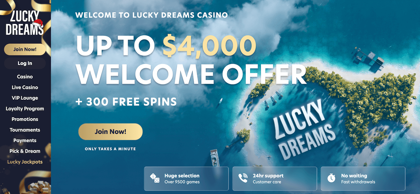 Lucky Dreams Casino Welcome Bonus

